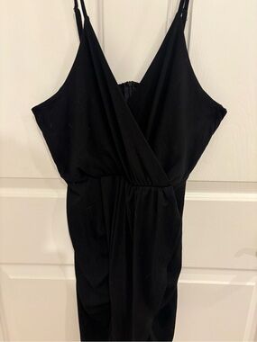 Black V-Neck Dress